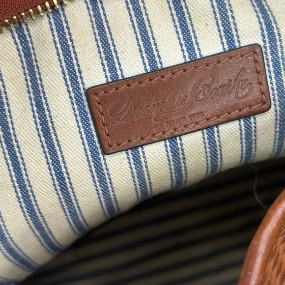 Dooney & Bourke Brown Textured Leather Shoulder Bag - Picture 4 of 16